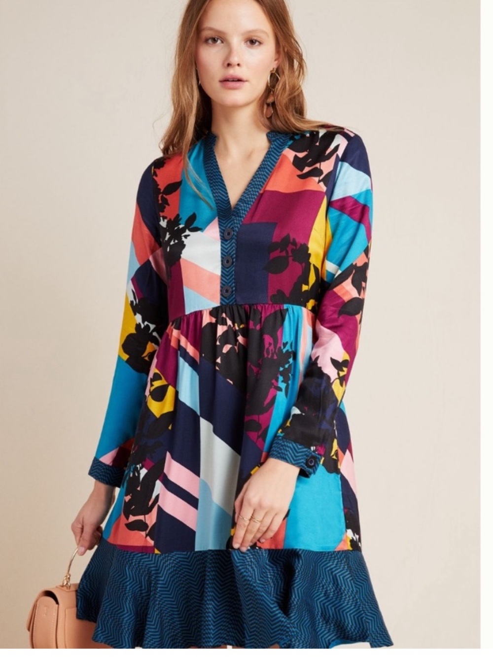 Maeve by Anthropologie Gillian‎ Abstract Dress Size XS NWOT